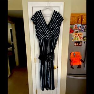 ELOQUII Sequin Striped Pantsuit